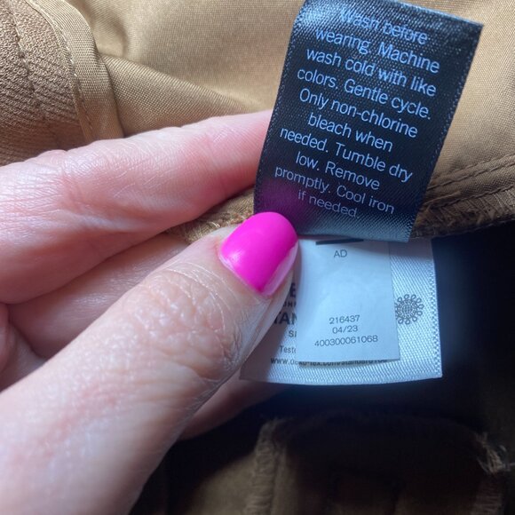 Simply Vera Vera Wang Tan Trousers Womens 12 Straight Leg High Rise Pants EUC - Picture 5 of 12